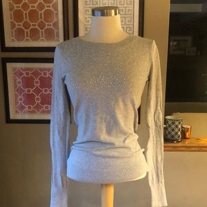 Express Grey Sequin Sweater